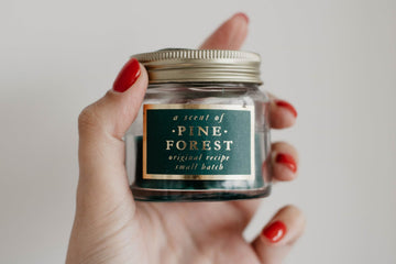 Product label showing sticker material finish